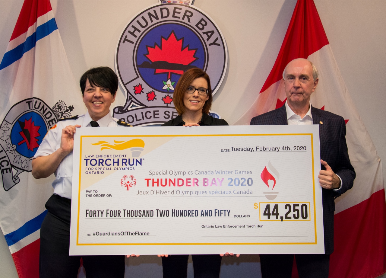 Law Enforcement Torch Run Donates $44,250 to Special Olympics Canada Winter Games