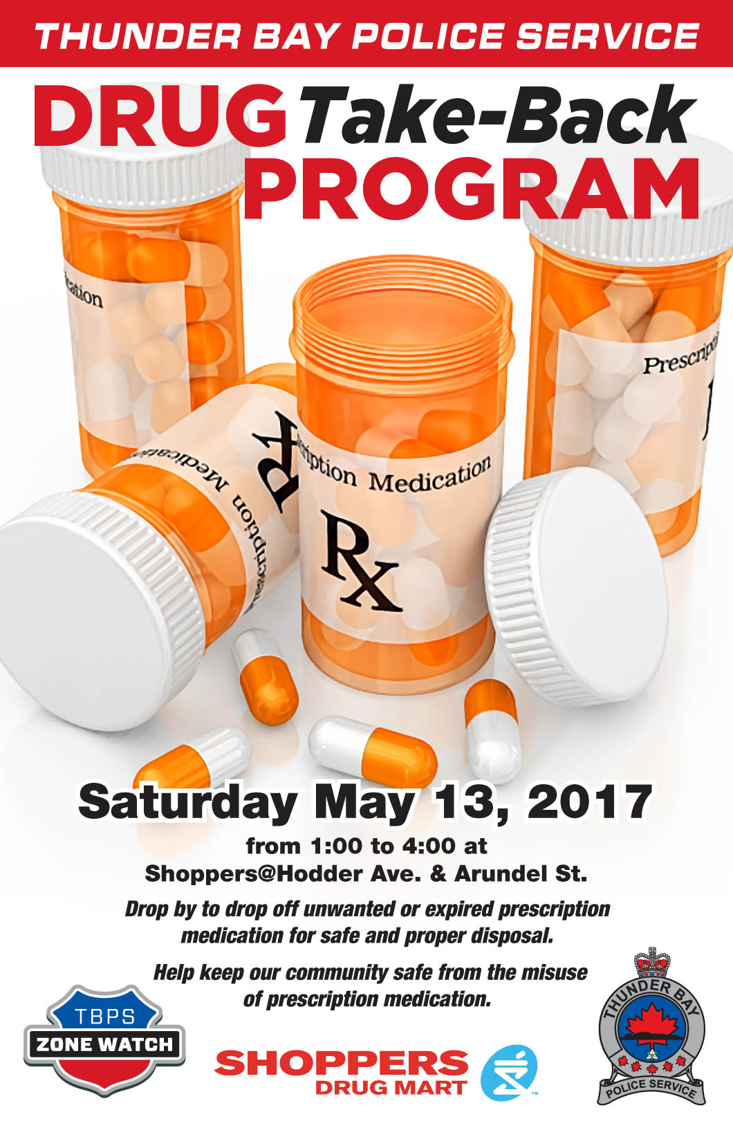 Drug Take-Back Program | Thunder Bay Police Service