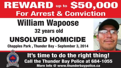 2nd Anniversary of an Unsolved Homicide - William Wapoose